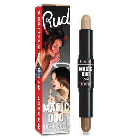 Rude Cosmetics Magic Duo Highlight & Contour,Rude Cosmetics Magic Duo Highlight & Contour รีิวิว,Rude Cosmetics Magic Duo Highlight & Contour ราคา,Rude cosmetics Contour,Magic Duo Highlight & Contour,